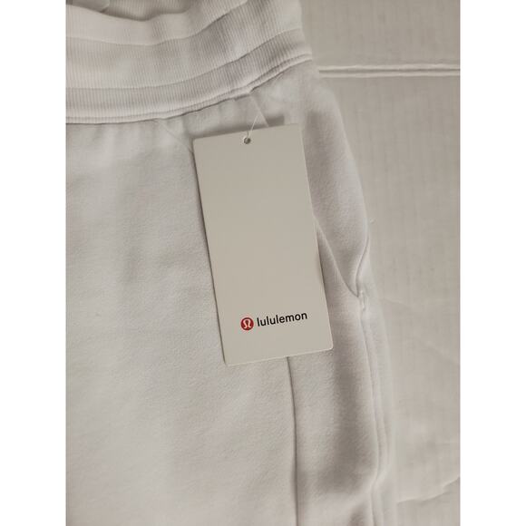 Lululemon Scuba Jogger Cropped Pants Sz 4 High Rise Pockets Athletic White NEW - Picture 4 of 10